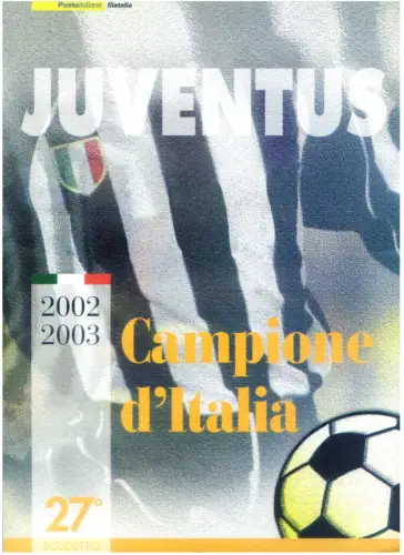 Italienische Republik. Sport. Fußball. Juventus Champion 2003. Ordner.