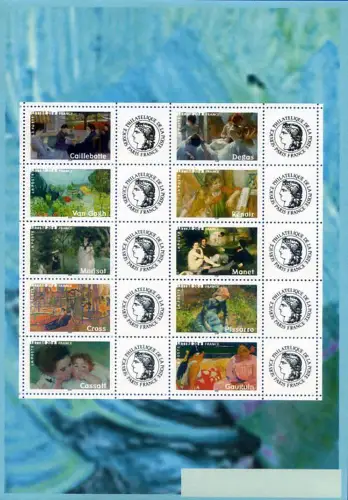 Frankreich. Kunst. Impressionisten 2006. Kleinbogen.