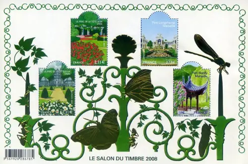 Frankreich. 'Briefmarkensalon' 2008. Zettel.