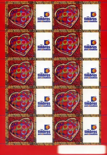 Frankreich. Valentinstag 2006. Jean-Louis Scherrer. 2 Miniblätter.