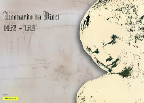 Italienische Republik. Leonardo da Vinci 2019. Ordner.