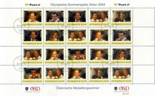 Österreich. Sport. Personalisierbar 2005. Ganzer Bogen.