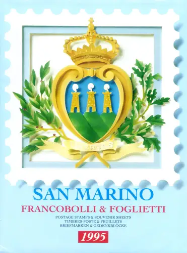San Marino. kompletter Jahrgang 1995. Ordner.
