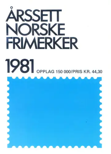 Norwegen. kompletter Jahrgang 1981. Ordner.