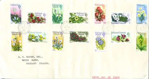 Falklandinseln. Definitiv. Flora 1968. FDC.