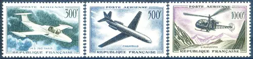 Frankreich. Lufttransportmittel 1957-1959.