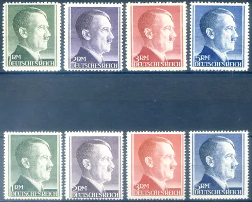 Deutsches Reich. Adolf Hitler 1942. Spitze 12,5 und 14.