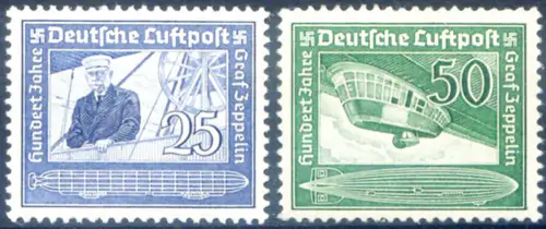 Deutsches Reich. Ferdinand von Zeppelin 1938.