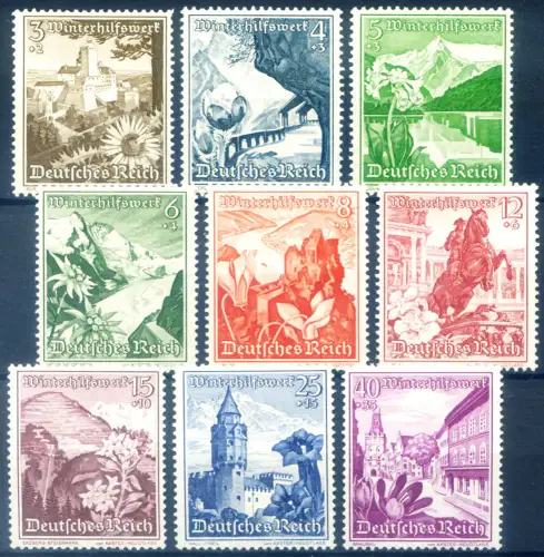 Deutsches Reich. Winterrettung 1938.
