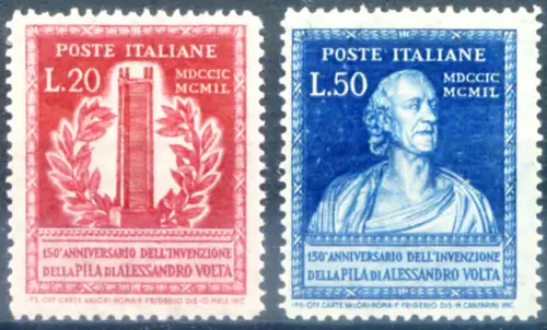 Italienische Republik. Alessandro Volta 1949.