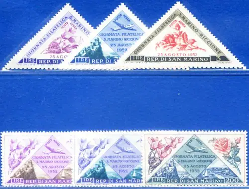 San Marino. Philatelistischer Tag von Riccione 1952.