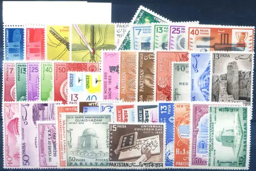 Pakistan. Komplette Sequenz 1962-1964 nur der Gedenkstätten.