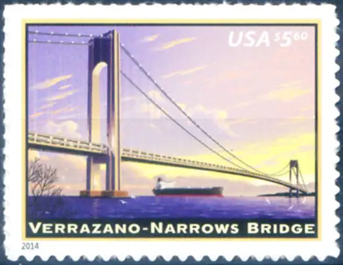 USA. 'Verrazano - Narrow Bridge' 2014. Hoher Wert, für Espress.