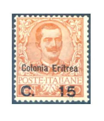 Eritrea. Floral c. 15 Aufdrucke 1905.