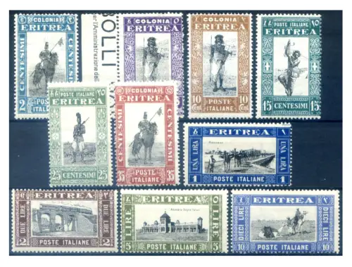 Eritrea. Gemälde, schwarze Mitte 1930.