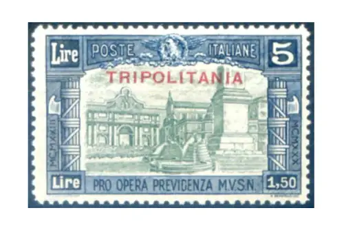 Tripolitanien. Miliz III 1930. Hoher Wert.