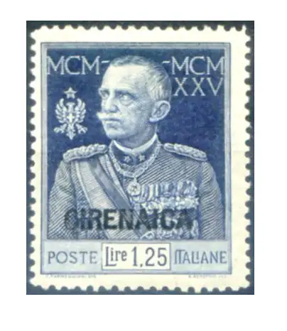 Libyen. Jubiläum 1925-1926. Spur von Linguella. Raybaudi Signatur.