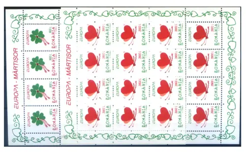 Rumänien. Europa 1998. 2 Miniblätter.