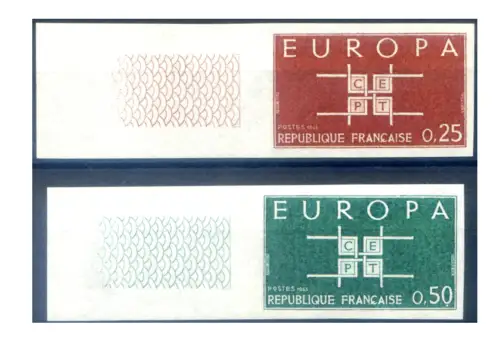 Frankreich. Europa 1963. Ungezähnt.