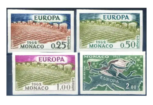 Monaco. Europa 1962. Ungezähnt.
