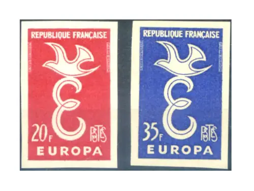 Frankreich. Europa 1958. Ungezähnt.