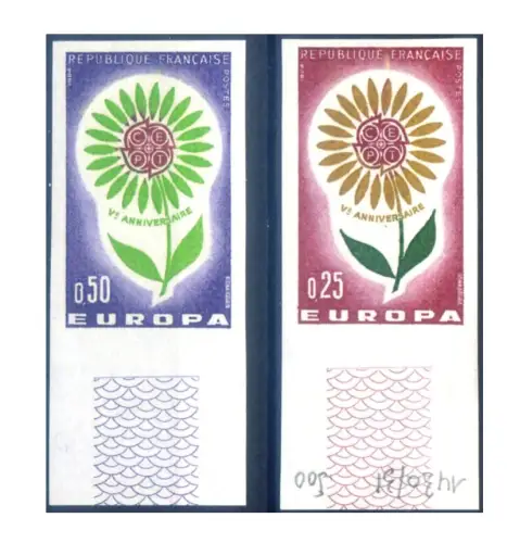 Frankreich. Europa 1964. Ungezähnt.