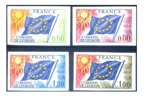 Frankreich. Service 1975. Ungezähnt.