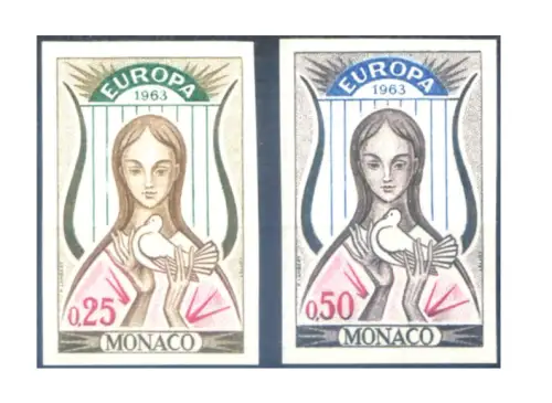 Monaco. Europa 1963. Ungezähnt.