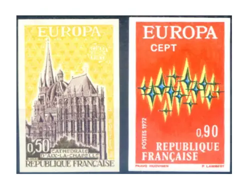 Frankreich. Europa 1972. Ungezähnt.