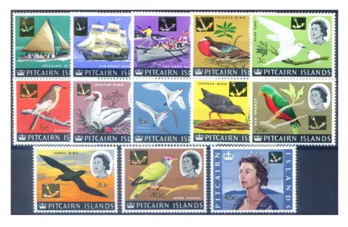 Pitcairn. Definitiv. Fauna. Vögel 1967.