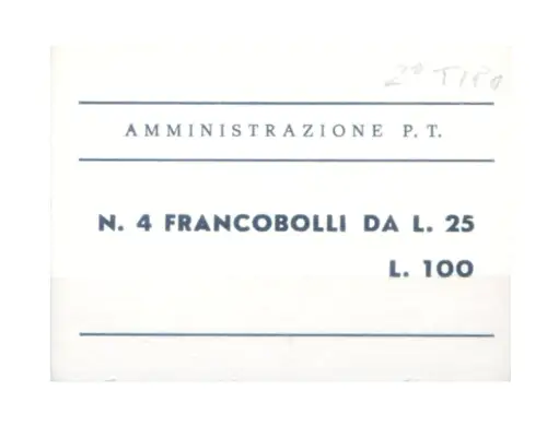 Italienische Republik. Turrita 1970. Heft.