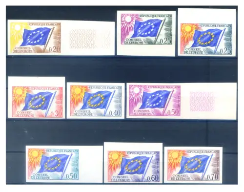 Frankreich. Dienst 1963-1971. Ungezähnt.