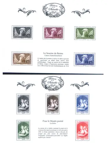 Frankreich. Schätze der Philatelie 2014. 10 Zettel.
