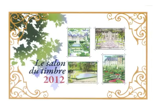 Frankreich. Parks 2012. Zettel.