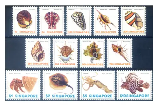 Singapur. Definitiv. Meeresfauna 1977.