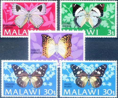 Malawi. Fauna. Schmetterlinge 1973.