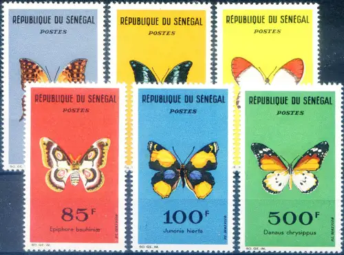 Senegal. Fauna. Schmetterlinge 1963.