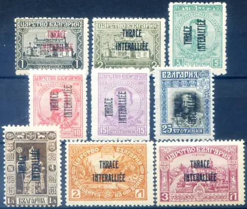 Thrakien. Aufdrucke 1919-1920. Linguellati.