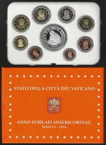 2016 Vaticano divisionale 9 monete FS