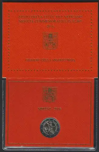 2016 Vaticano Misericordia euro 2,00 FDC - BU in folder