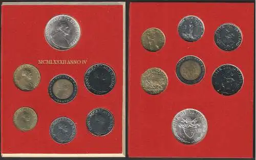 1982 Vaticano Giovanni Paolo II divisionale 7 monete FDC