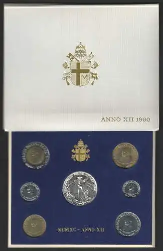 1990 Vaticano serie divisionale 7 monete FDC