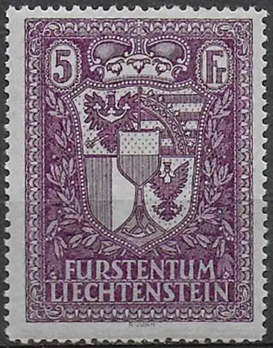1935 Liechtenstein Stemma MNH Unificato n. 128