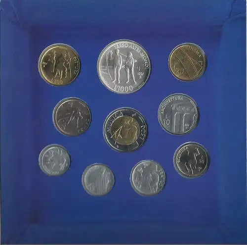 1997 San Marino serie divisionale della Zecca 10 monete FDC