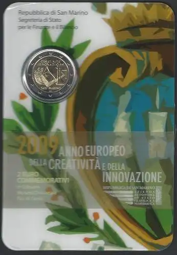 2009 San Marino euro 2,00 Creatività FDC