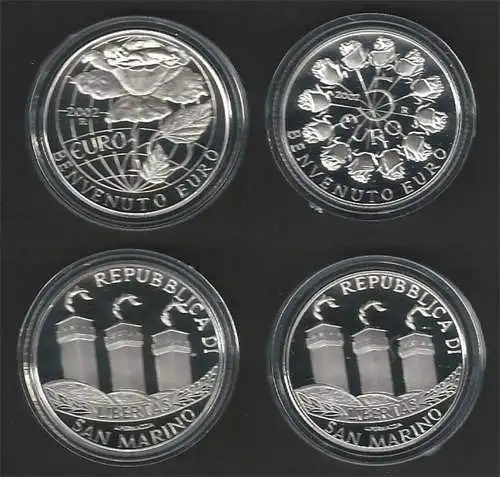 2002 San Marino euro 5+10 FS benvenuto Euro