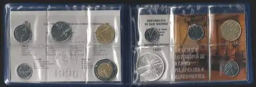 1990 San Marino divisionale 10 monete FDC
