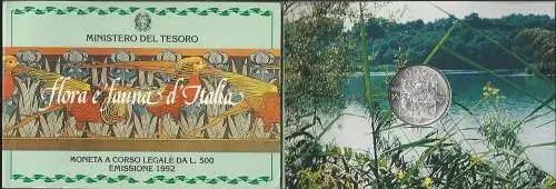 1992 Italia L. 500 flora e fauna d'Italia FDC