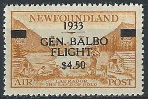 1933 Newfoundland Balbo flight MNH SG. n. 235