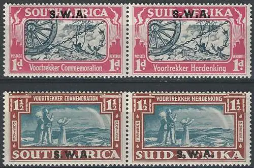 1938 South West Africa Voortrekker 2v. MNH SG. n. 109/10